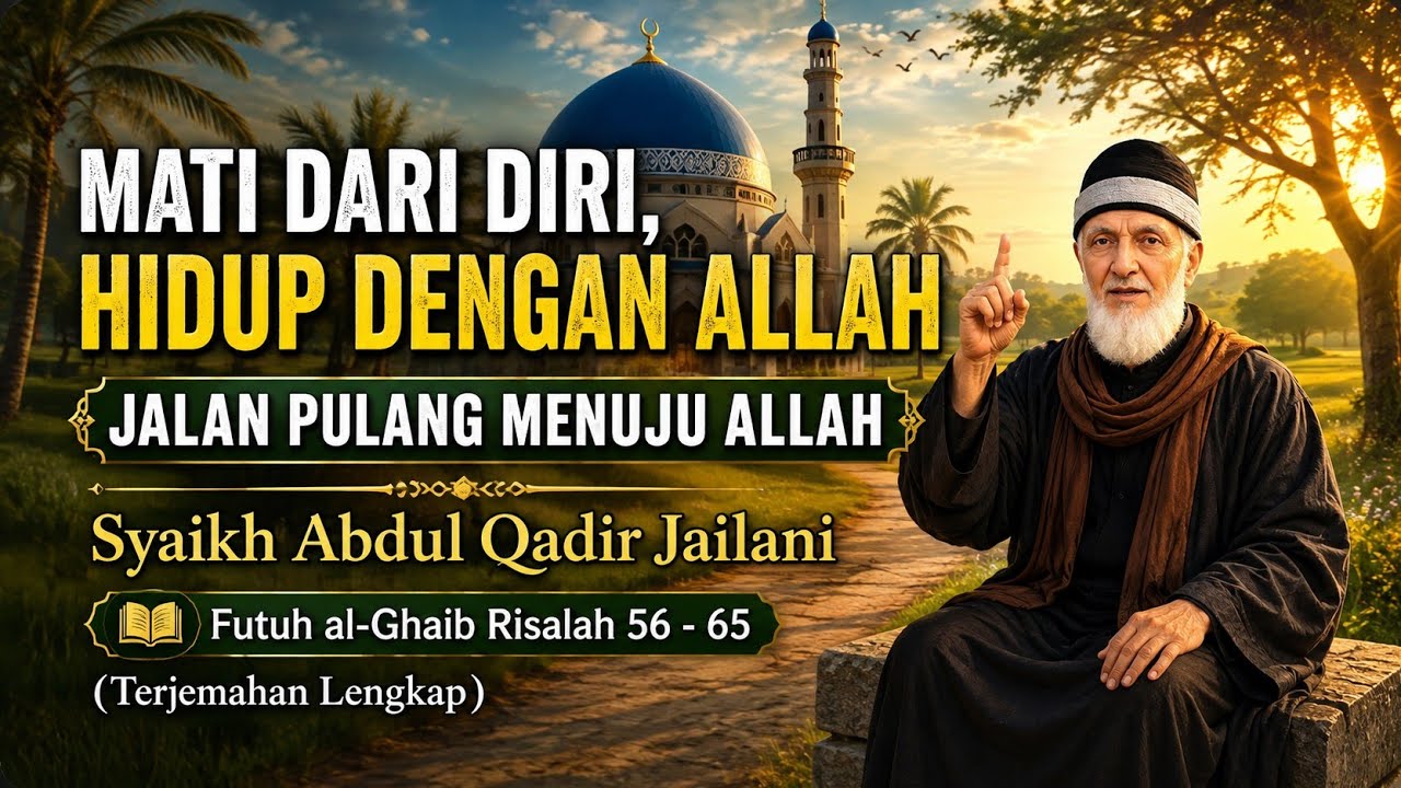 Mati dari Diri, Hidup dengan Allah | Syekh Abdul Qadir Jailani - Futuh al-Ghaib 56 - 65 ( Terjemah)
