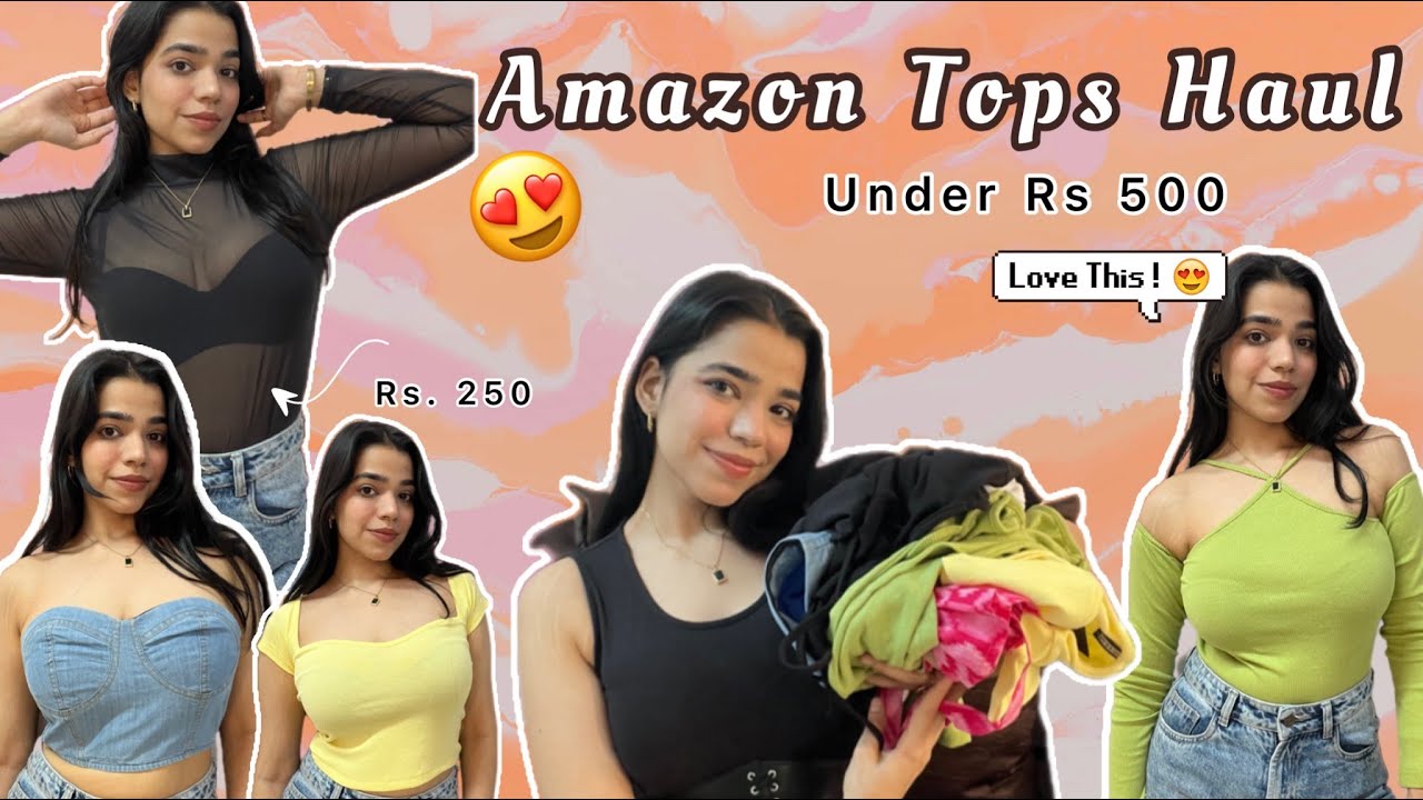 Huge Amazon Tops Haul Under Rs 499/ | Trendy Tops Under Budget #summertop  #amazontops