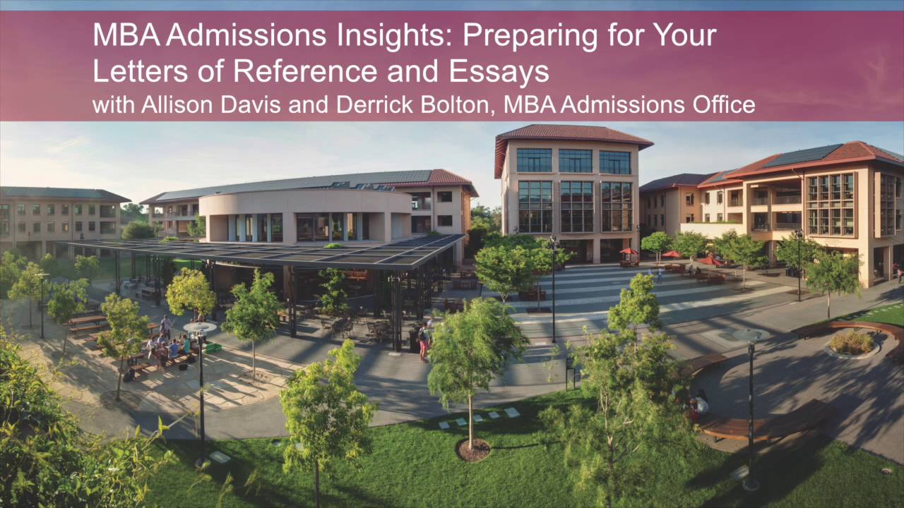 MBA Admissions Insights: Preparing for Your Letters of Reference and Essays