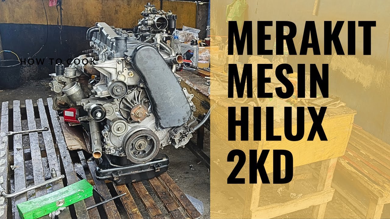 Сборка двигателя Toyota Hilux 2kd