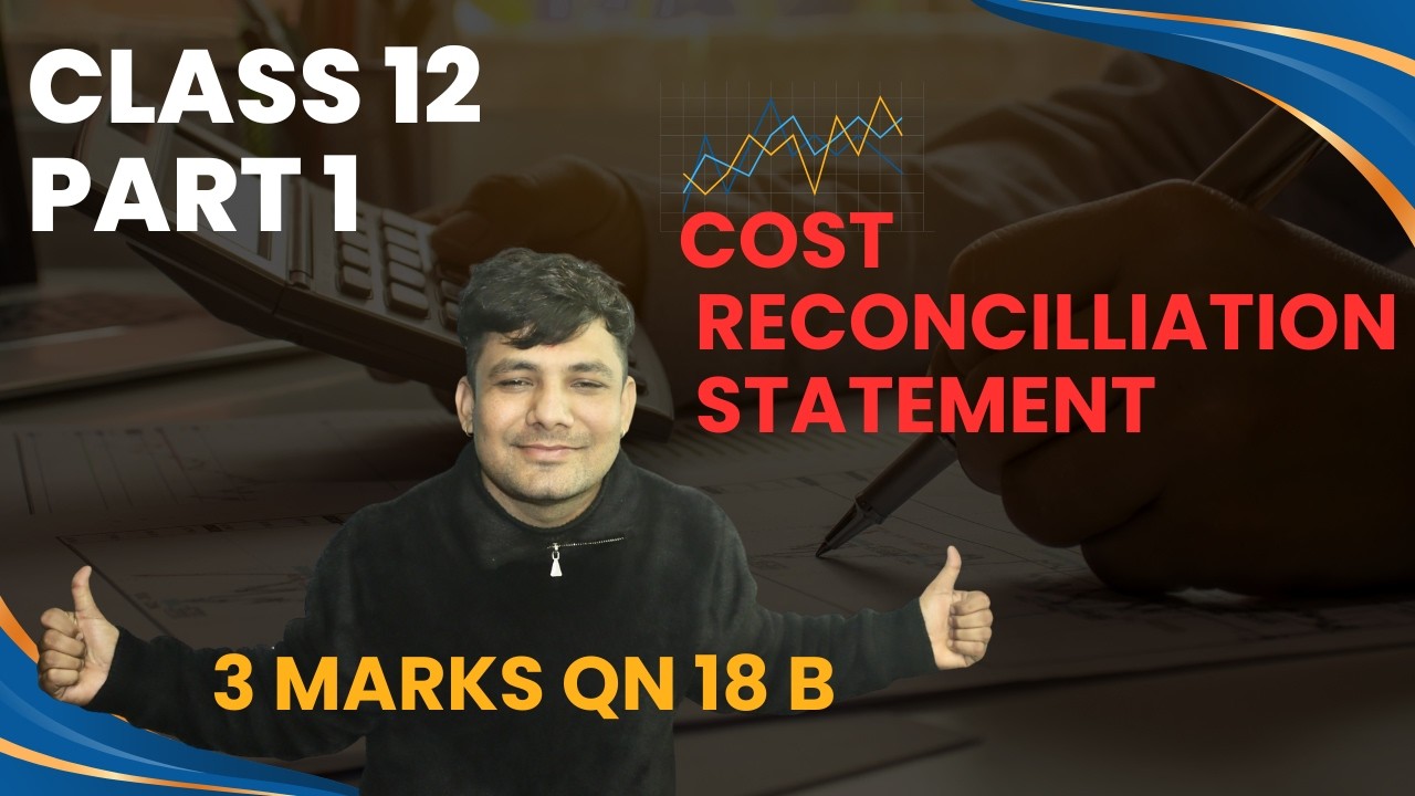Cost Reconciliation Statement | Class 12 CRS | Full Chapter Explanation in Nepali