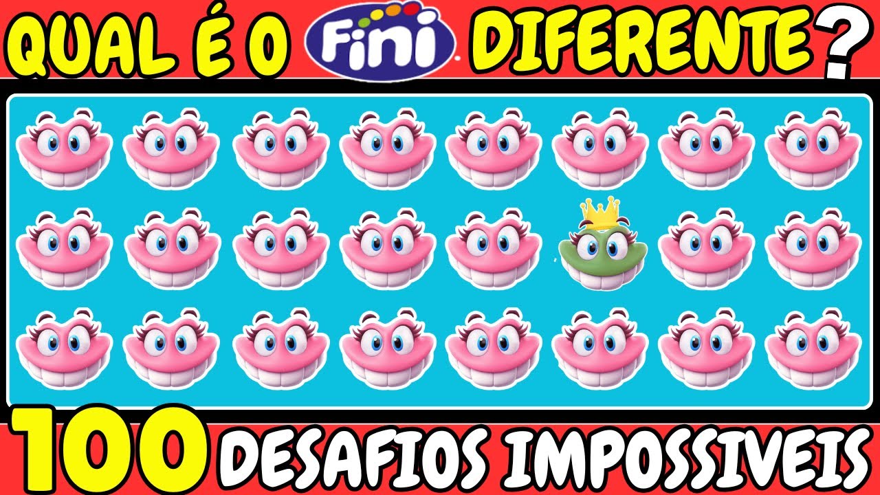 👀🕵️&zwj;♀️100 DESAFIOS QUE V&Atilde;O TE DEIXAR MALUCO O Ultimo N&iacute;vel &Eacute; S&oacute; para g&ecirc;nios 🧠QUIZ DAS DIFEREN&Ccedil;AS