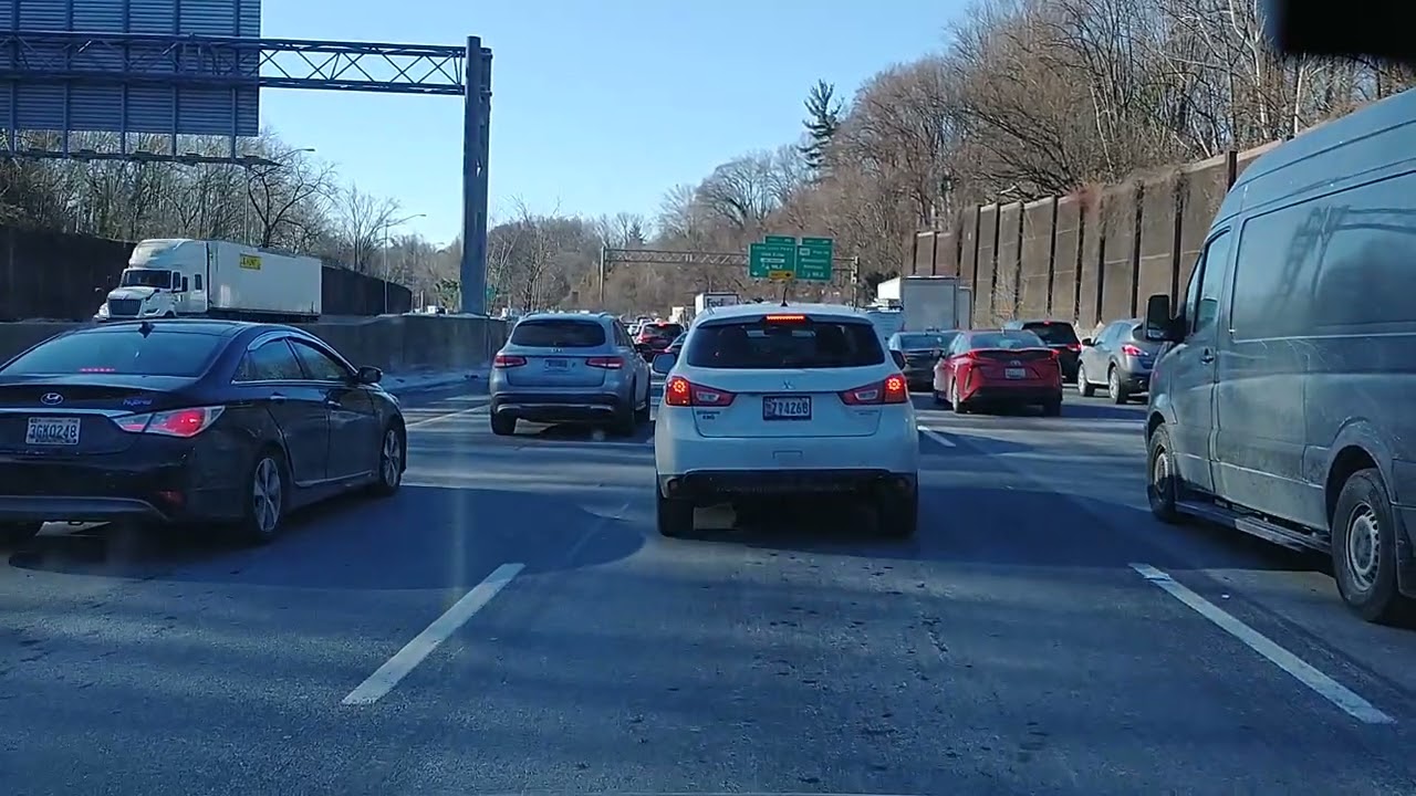 Safeway Truck Accident on I-495 | Major Morning Delays | Maryland Dashcam