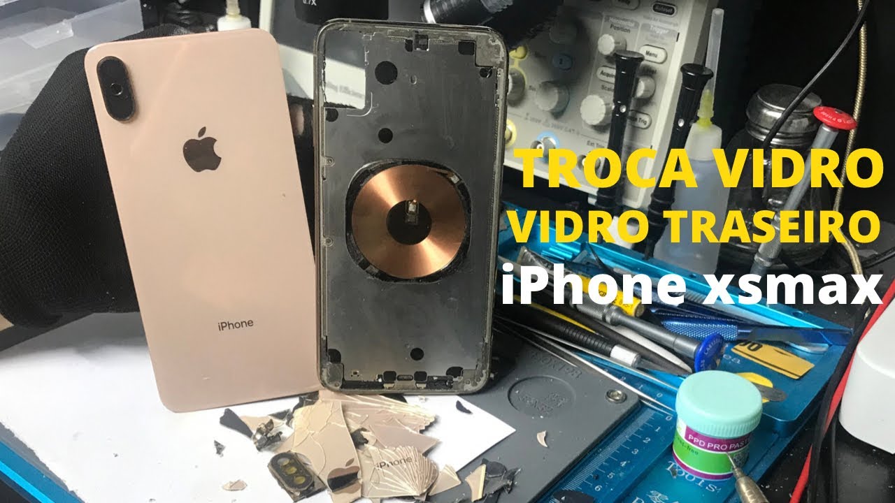 Troca do vidro traseiro IPHONE XSMAX