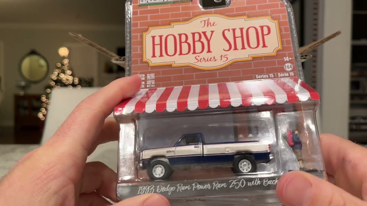 1/64 GreenLight Hobby Shop Series 15 w/ Dodge Ram Power Ram 250 Diecast Unboxing - Onesixtyfourland