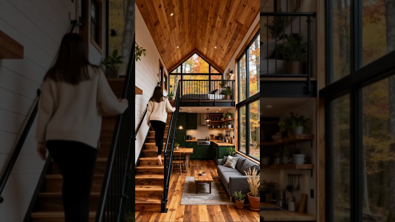 Cozy Forest Loft Cabin 🍁 | Warm & Inviting Tiny Home Design Inspiration