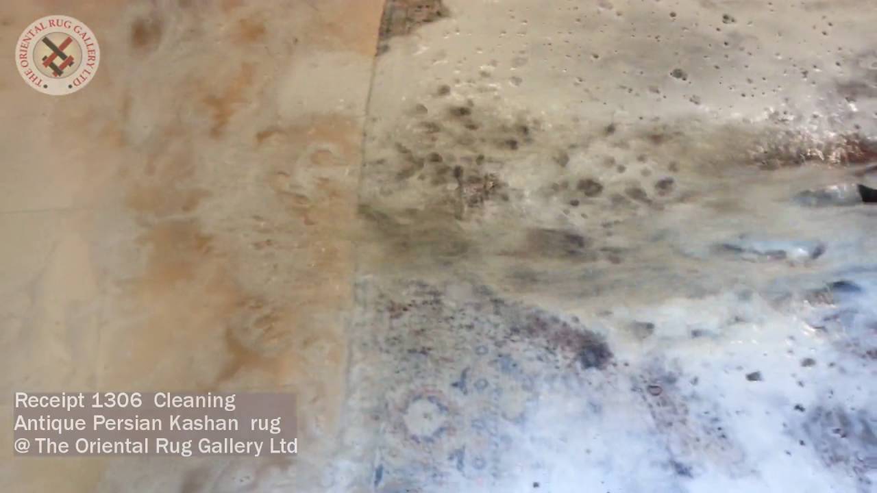 Cleaning Antique Persian Kashan  rug