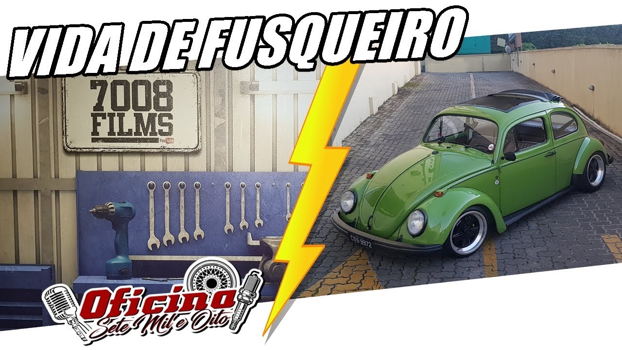 VIDA DE FUSQUEIRO - TRETA! PLACA PRETA EM CARRO FU&Ccedil;ADO PODE? OFICINA 7008