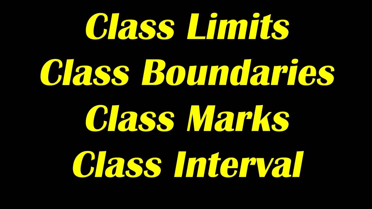 Class limits | Class boundaries | Class marks | Class interval | BSc part 1 Ch#2 Lec5|Statistics Uop
