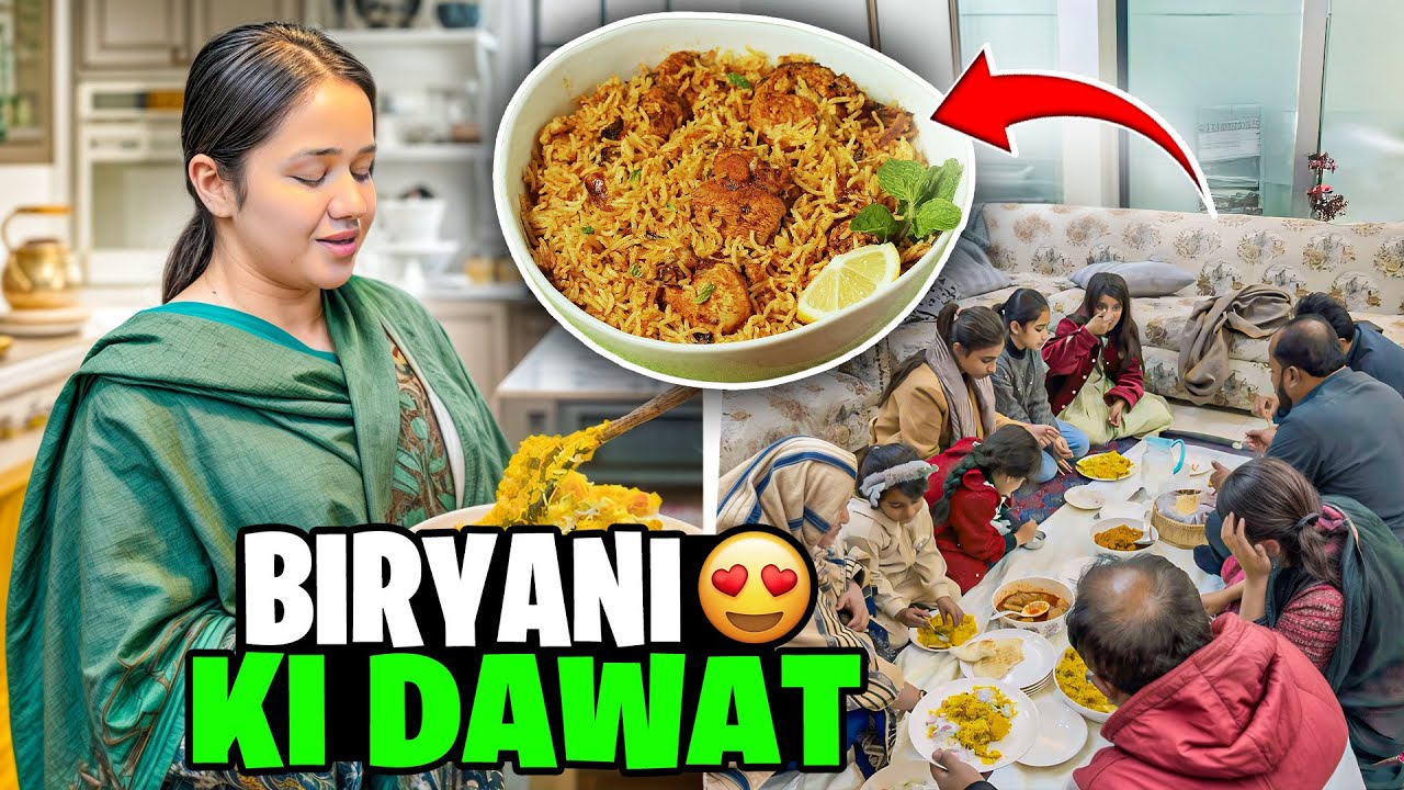 Biryani dawat | Sitara yaseen vlog 