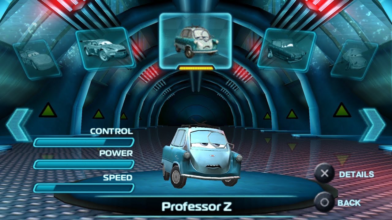 Cars 2 PSP - Professor Z Gameplay (PPSSPP)