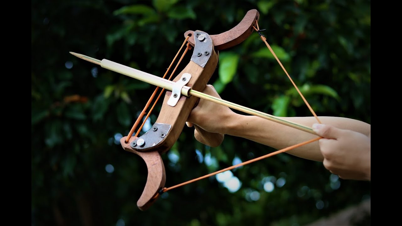 How to Make an Easy Rubber Powered Sling Bow at Home. |DIY||