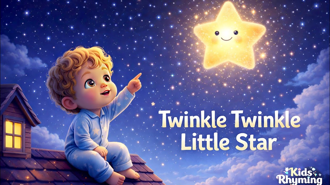 Twinkle Twinkle Little Star 🌙 |  Nursery Rhymes | Lullaby for Babies & Toddler |