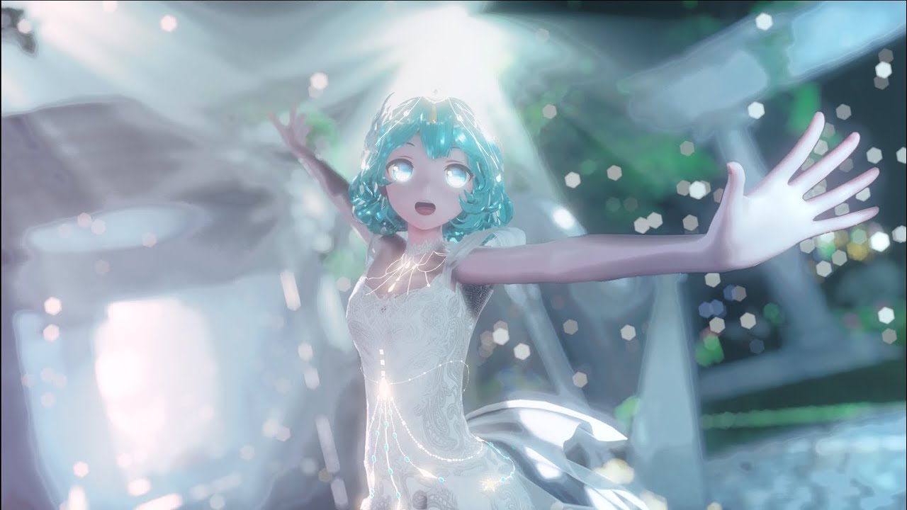 ray【MMD】【YYB White Gala 初音ミク】【MIKU 18TH ANNIVERSARY!】