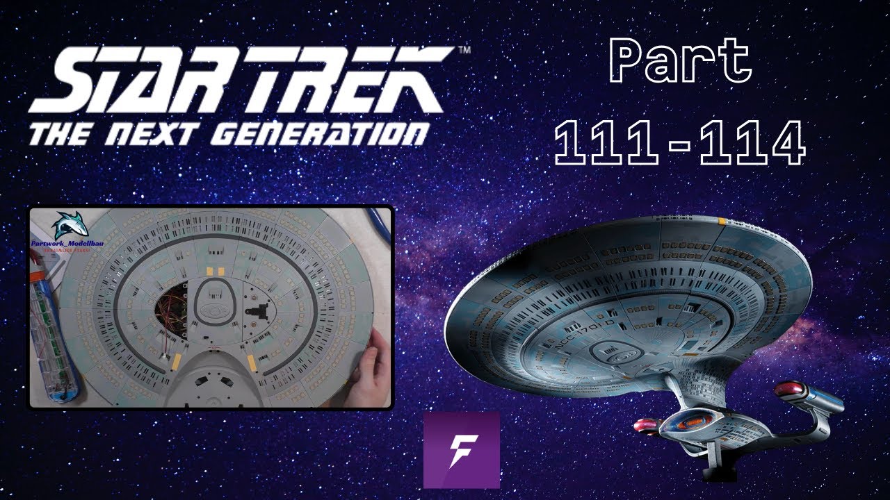 Fanhome Star Trek U.S.S. Enterprise Part 111 - 114 - Dockingpanel, Captain's Yacht und Gondelteile!