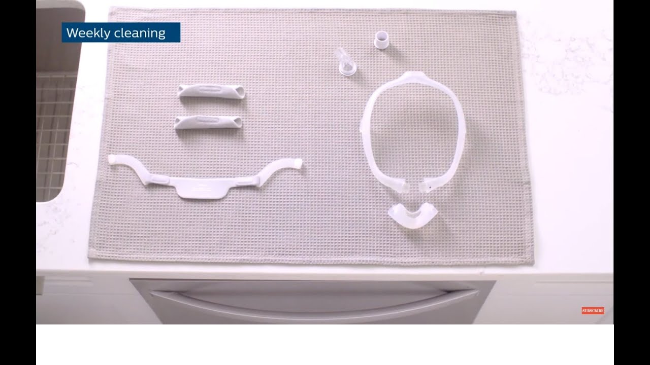 How to disassemble and clean Philips DreamWear mask with under nose nasal and gel pillows cushions