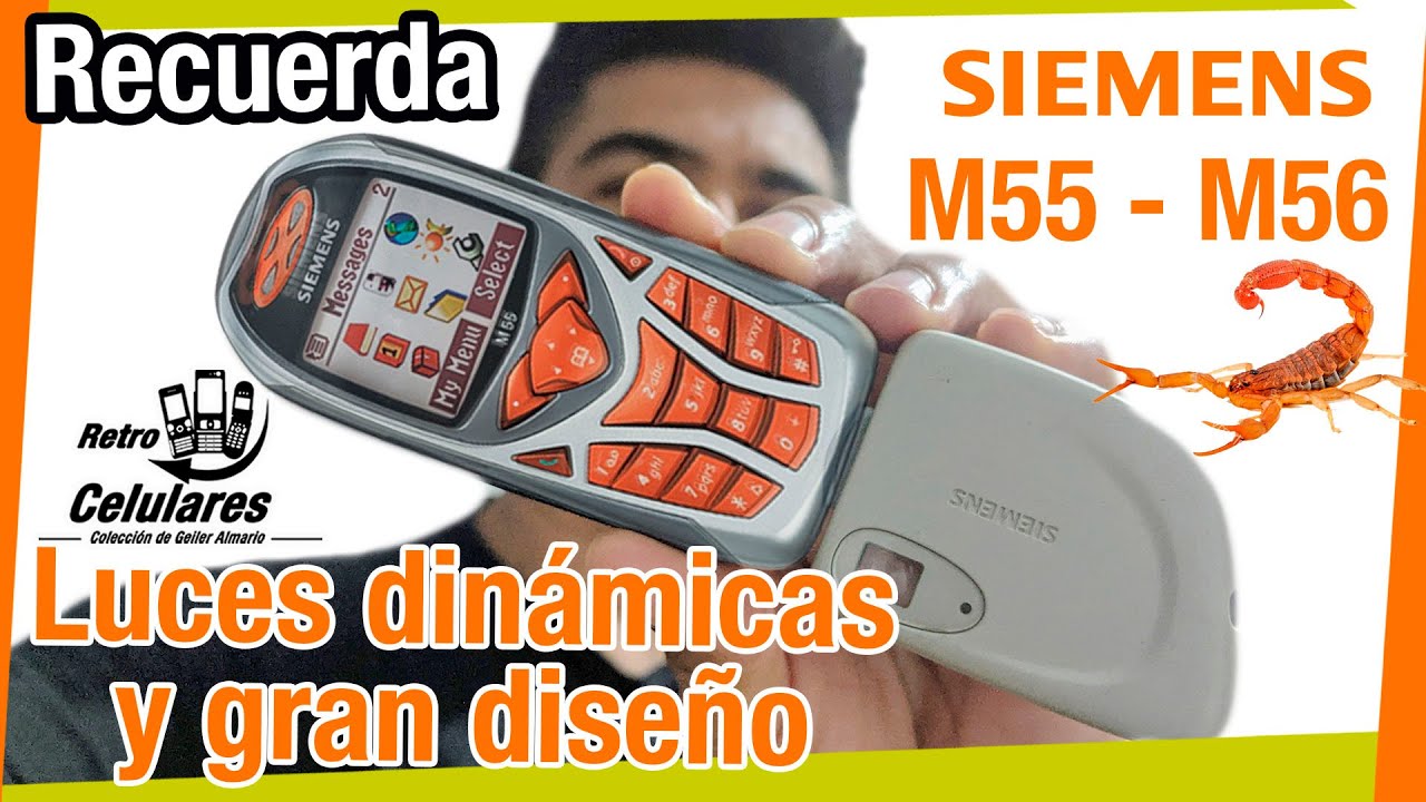 Recuerda SIEMENS SCORPIONS M55 M56 Luces dinámicas y gran diseño - Retro Celulares 4k