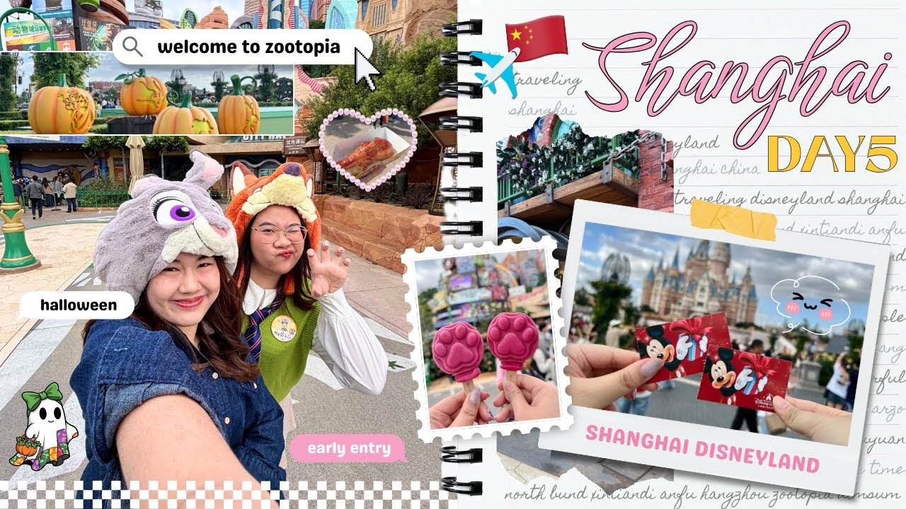 2025 Shanghai Vlog Day 5 🇨🇳✨ | SHANGHAI DISNEYLAND 🦊🐰🏰💖✨