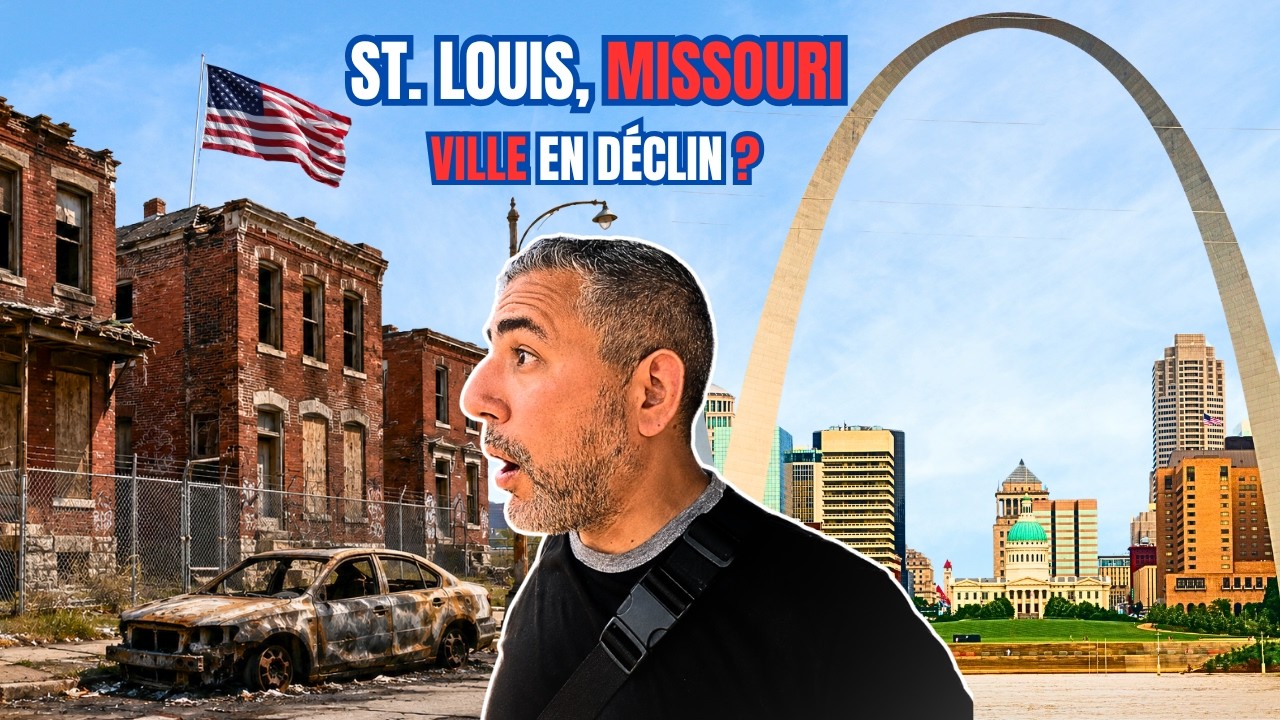 Foreign tourist exploring St. Louis Missouri - US Road Trip in the Midwest