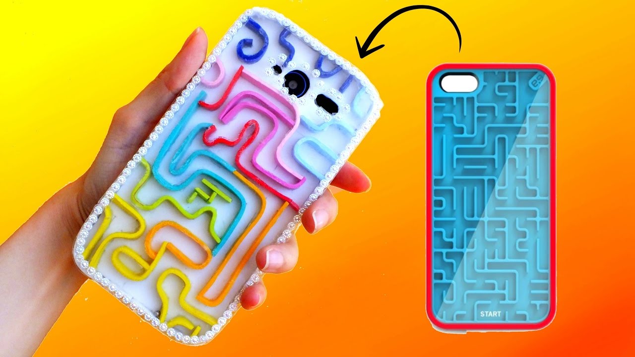 DIY FUNDA PARA MÓVIL Juego retro del laberinto