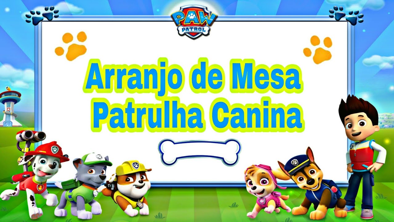 Arranjo de Balões Patrulha Canina/Canal Juju Oliveira