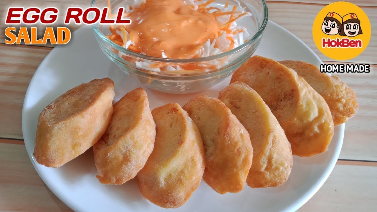 Chicken Egg Roll Dan Salad Ala Hokben Rasanya Mirip Banget!!