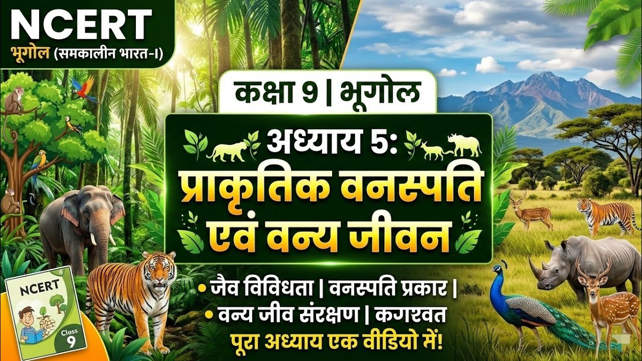 NCERT GEOGRAPHY CLASS :- 9 Chapter 5 Full class in hindi #ncert #study #students #socialscience 