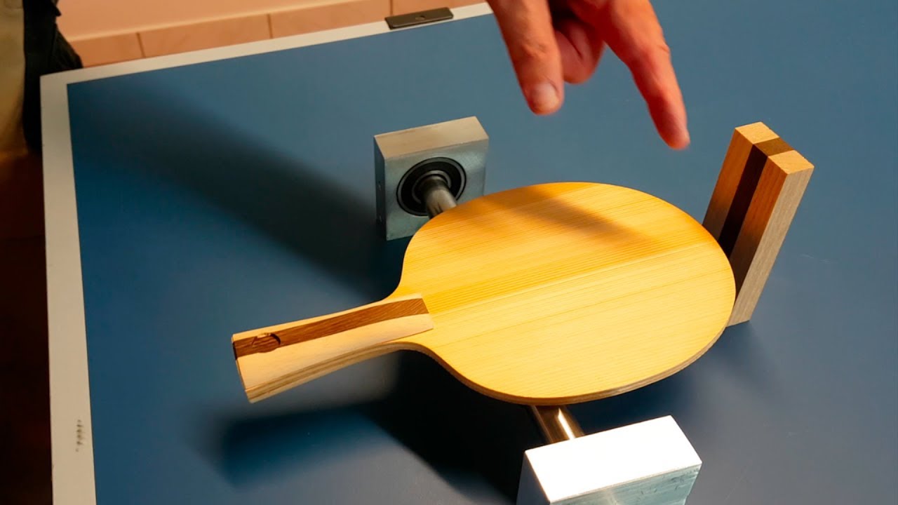Gewichtsverteilung bei einem Tischtennis Holz - Griff- oder Kopflastig