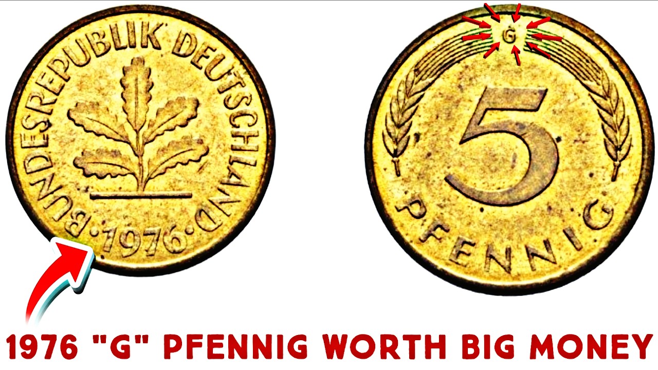 Rare 1976 G Germany 5 Pfennig Coin Worth Big Money