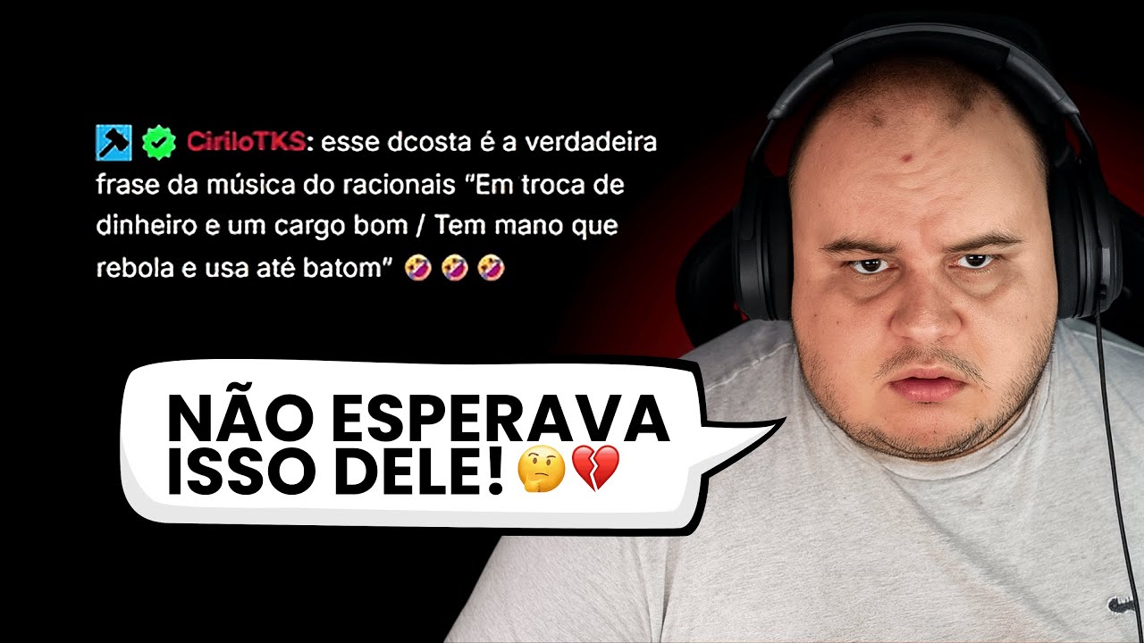 DCOSTA do BECO do BOPE RESPONDE COMENT&Aacute;RIO POL&Ecirc;MICO