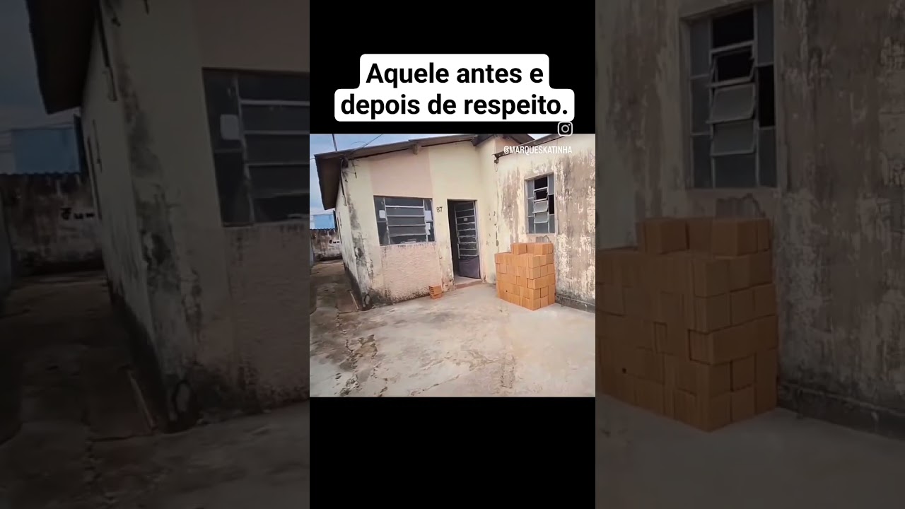 antes e depois da fachada da. O que acharam? #reforma #construction #constru&ccedil;&atilde;o #design #decora&ccedil;&atilde;o