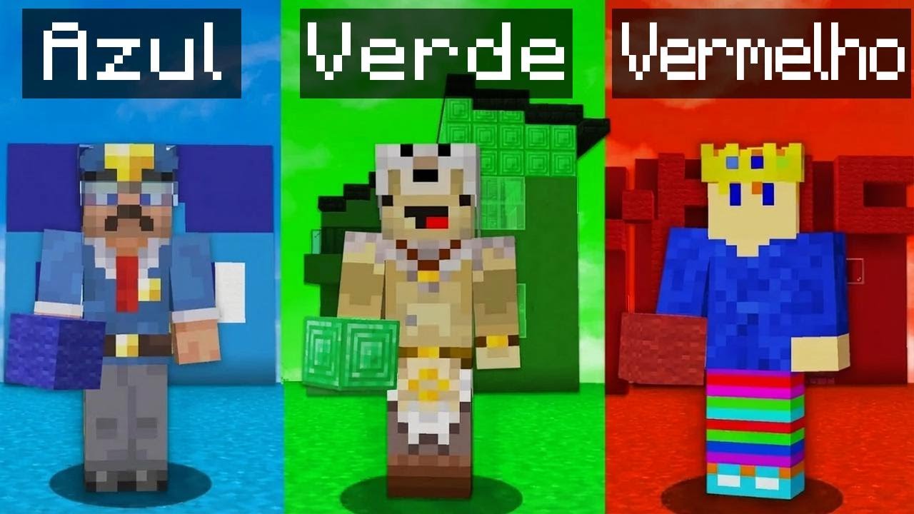 Build Battle Minecraft: Só Pode Usar UMA COR!