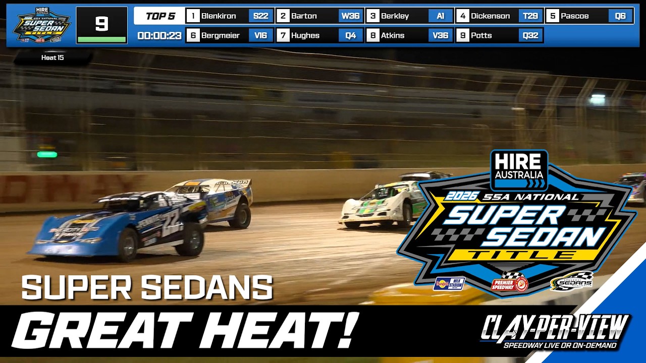 Super Sedans | 3x Heat Wins for National Champion - Warrnambool - 20th Feb 2026 | Clay-Per-View