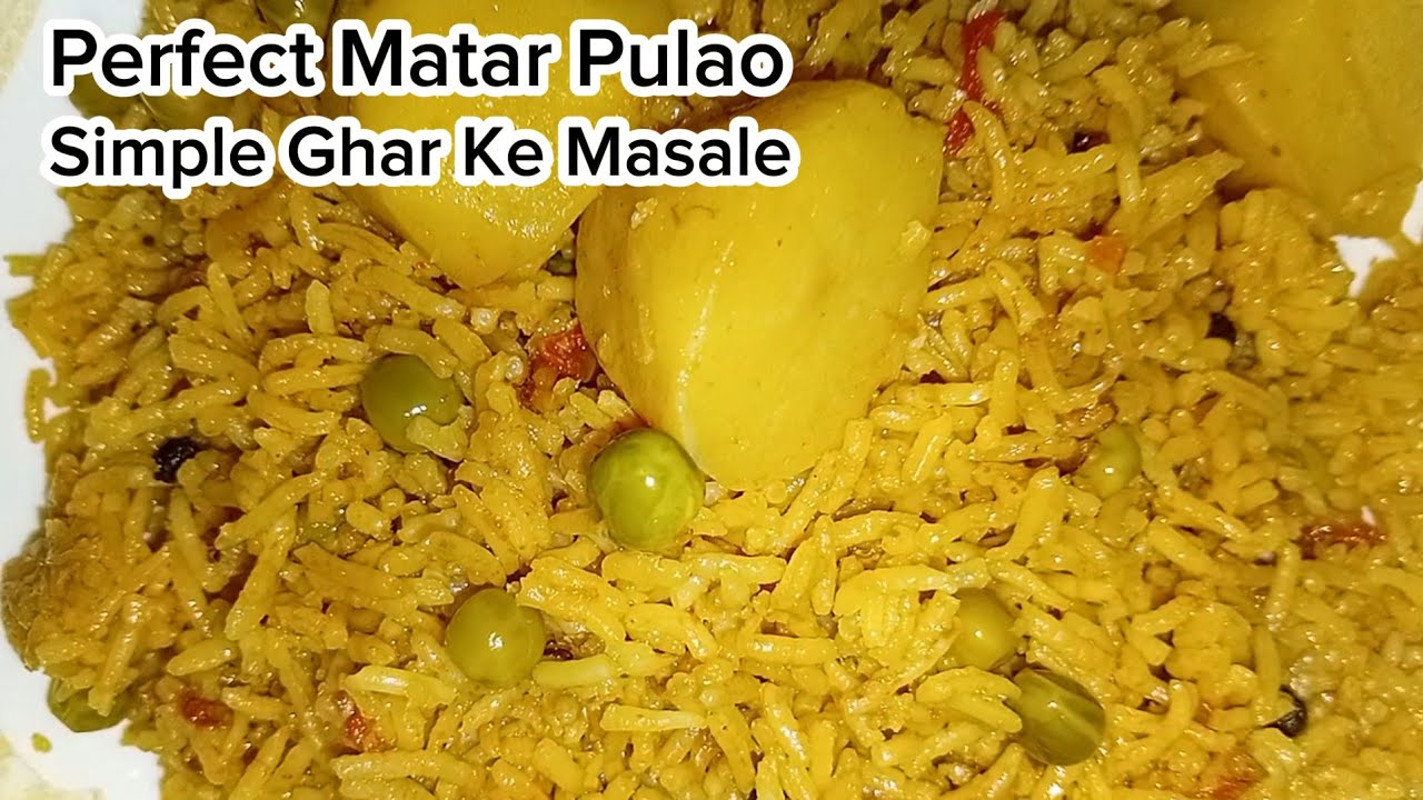 Ghar Par Perfect Tehri Style Matar Aloo Pulao | Asaan Tarika