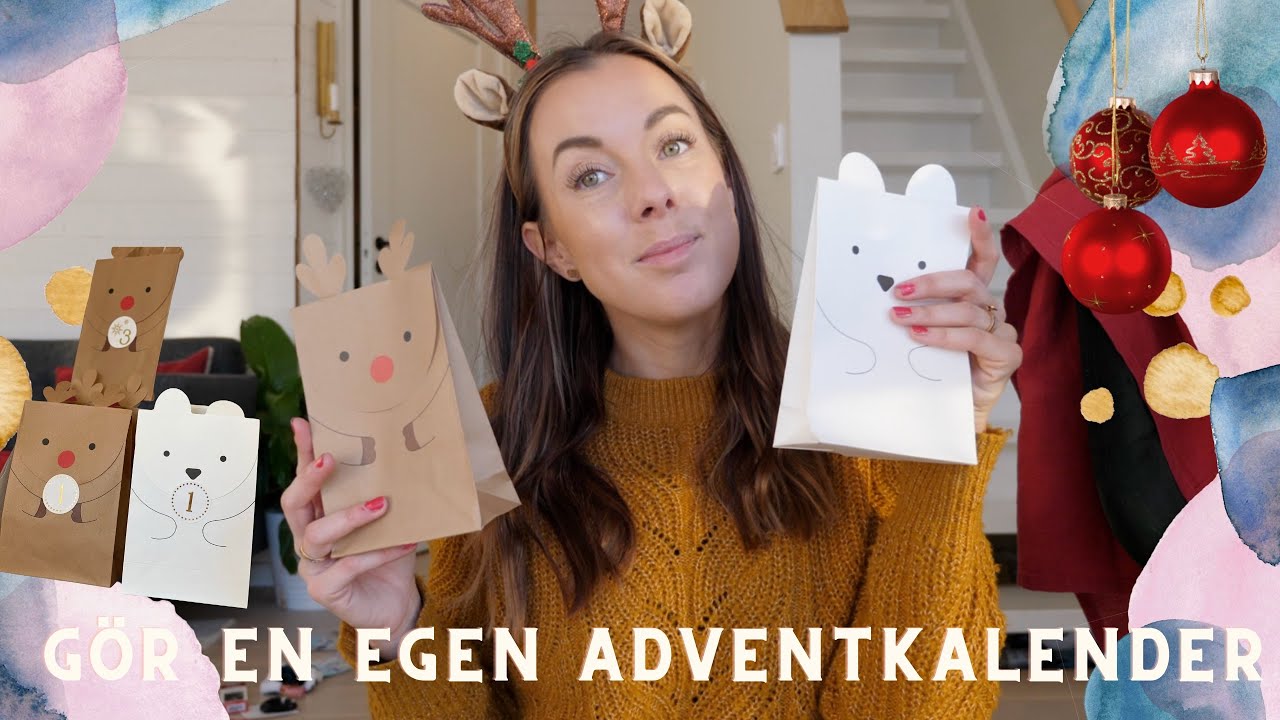 Gör en egen adventkalender till barnen, visar allt innehåll - Julkalender 2021
