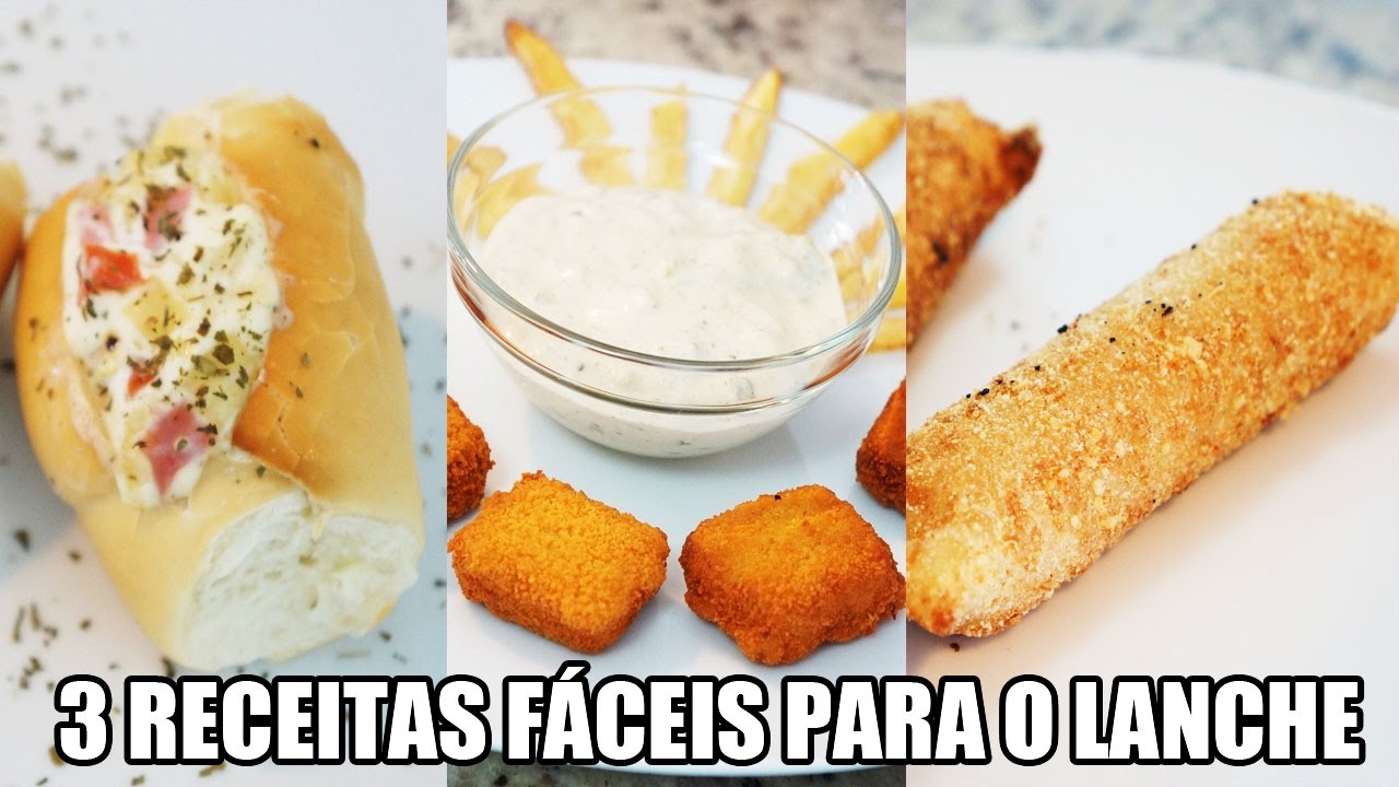 3 receitas práticas e fáceis para o lanche