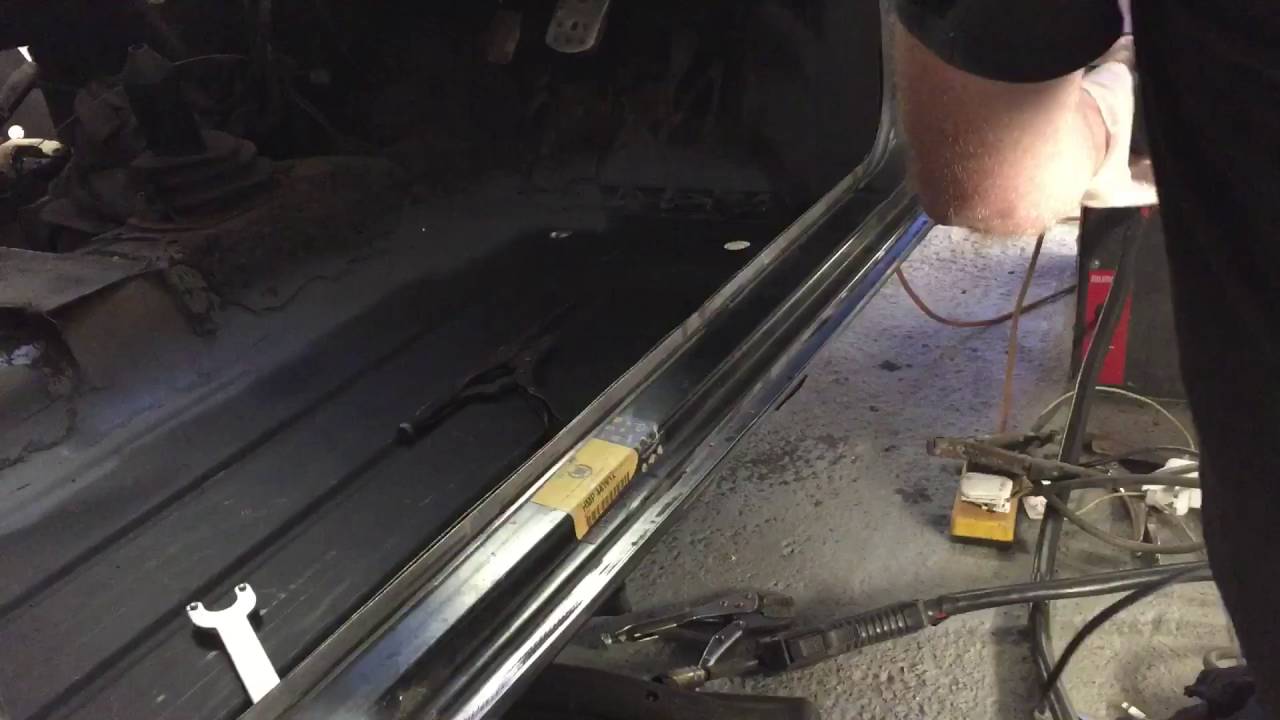 Classic Mini Restoration Door Step Spot Weld Part 4