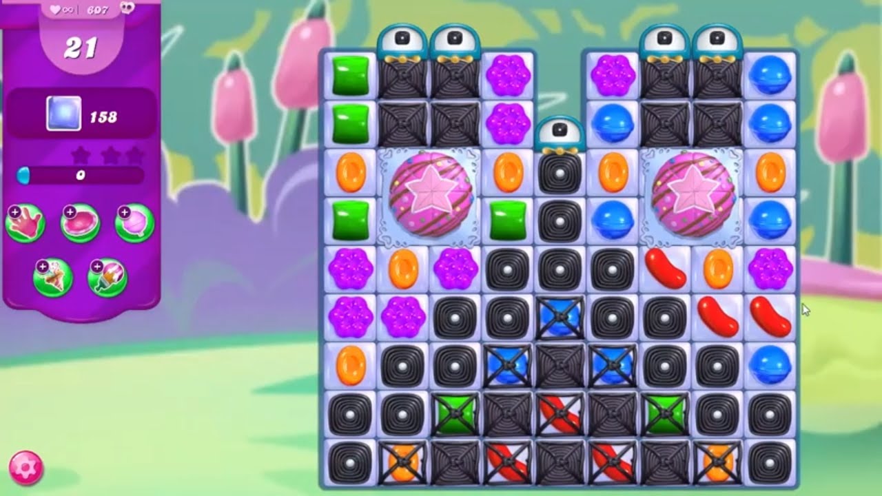 Candy Crush Saga LEVEL 607 NO BOOSTERS (new version)