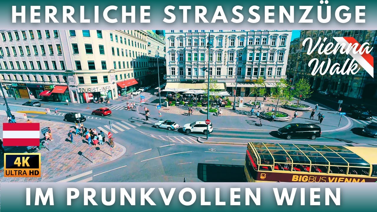 Österreich Wien: Spaziergang in der Wiener Innenstadt - 4K Rundgang April 2024