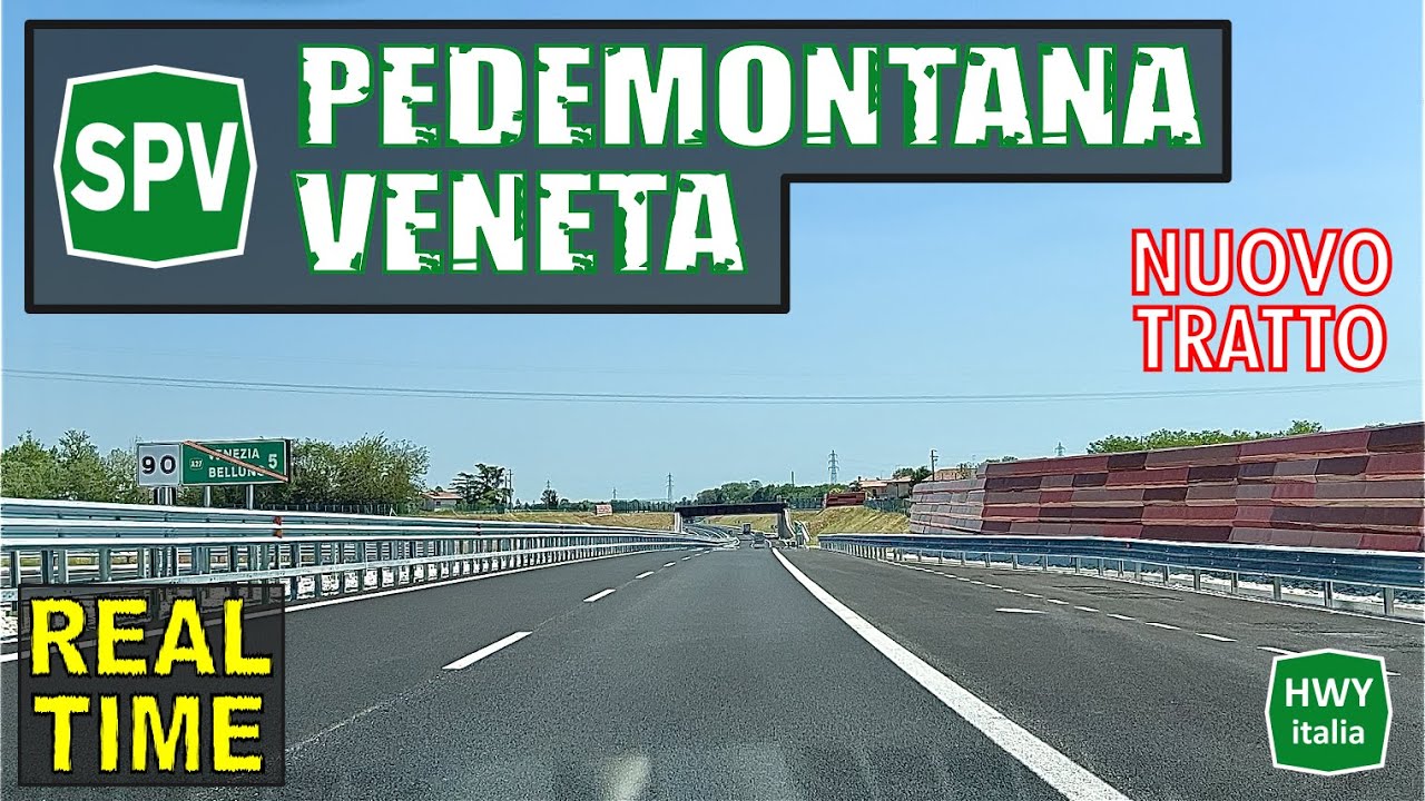 SPV Malo - Spresiano | Superstrada Pedemontana Veneta | REAL TIME