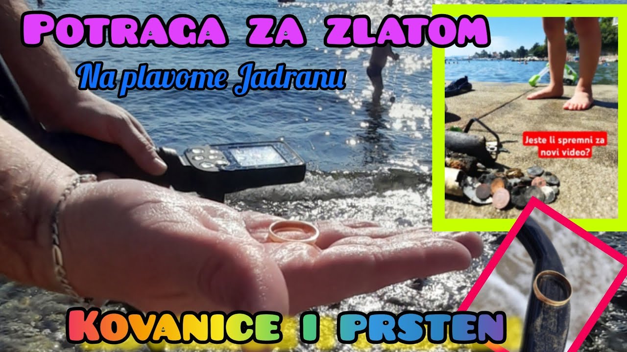 Tražimo zlato u moru sa detektorom metala | prsten i kovanice