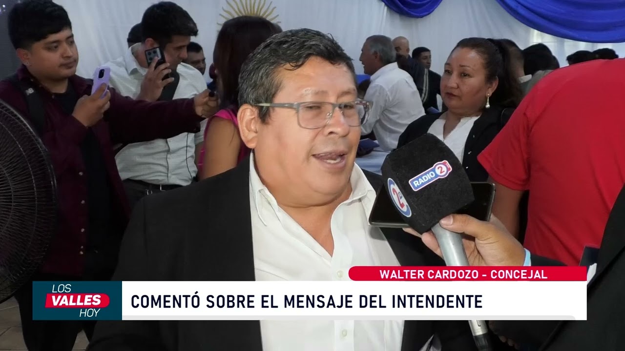 Apertura de Sesiones en Perico: la palabra del concejal Walter Cardozo