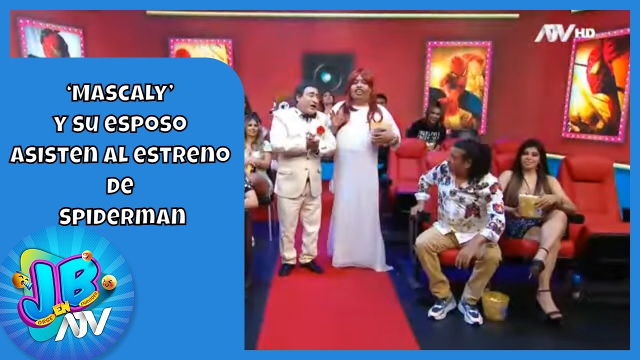 JB en ATV: ‘Mascaly’ y su esposo asisten al estreno de Spiderman