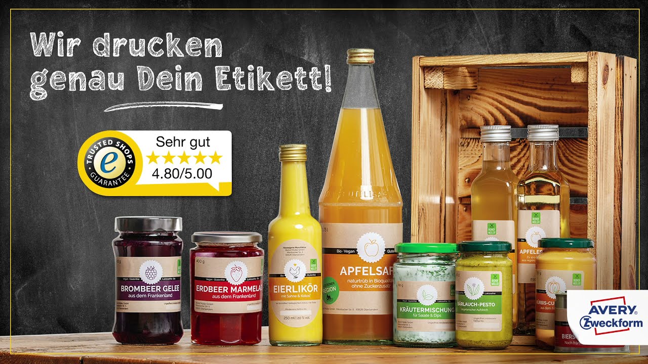 Avery Zweckform Etiketten und Aufkleber f&uuml;r Hofladen und Selbstvermarkter