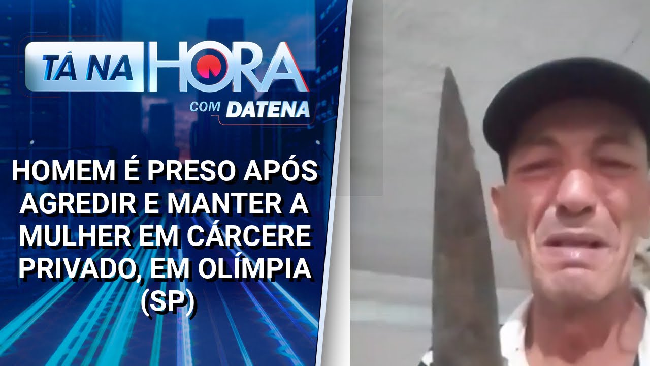 Homem &eacute; preso ap&oacute;s manter a mulher em c&aacute;rcere privado, em Ol&iacute;mpia (SP) | T&aacute; na Hora (13/03/25)
