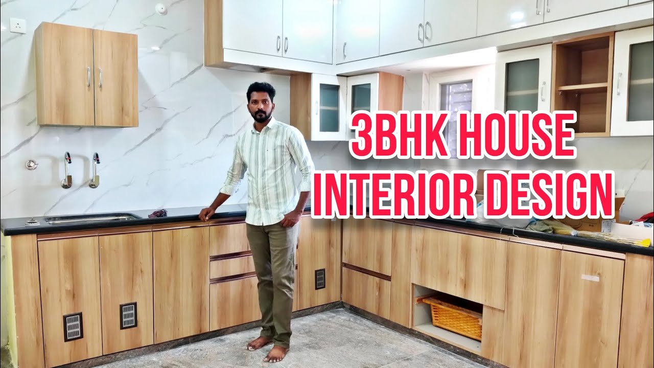 3BHK House interior design at Vizag.Design by heavenly Home Designs #interiordesign #interiorproject