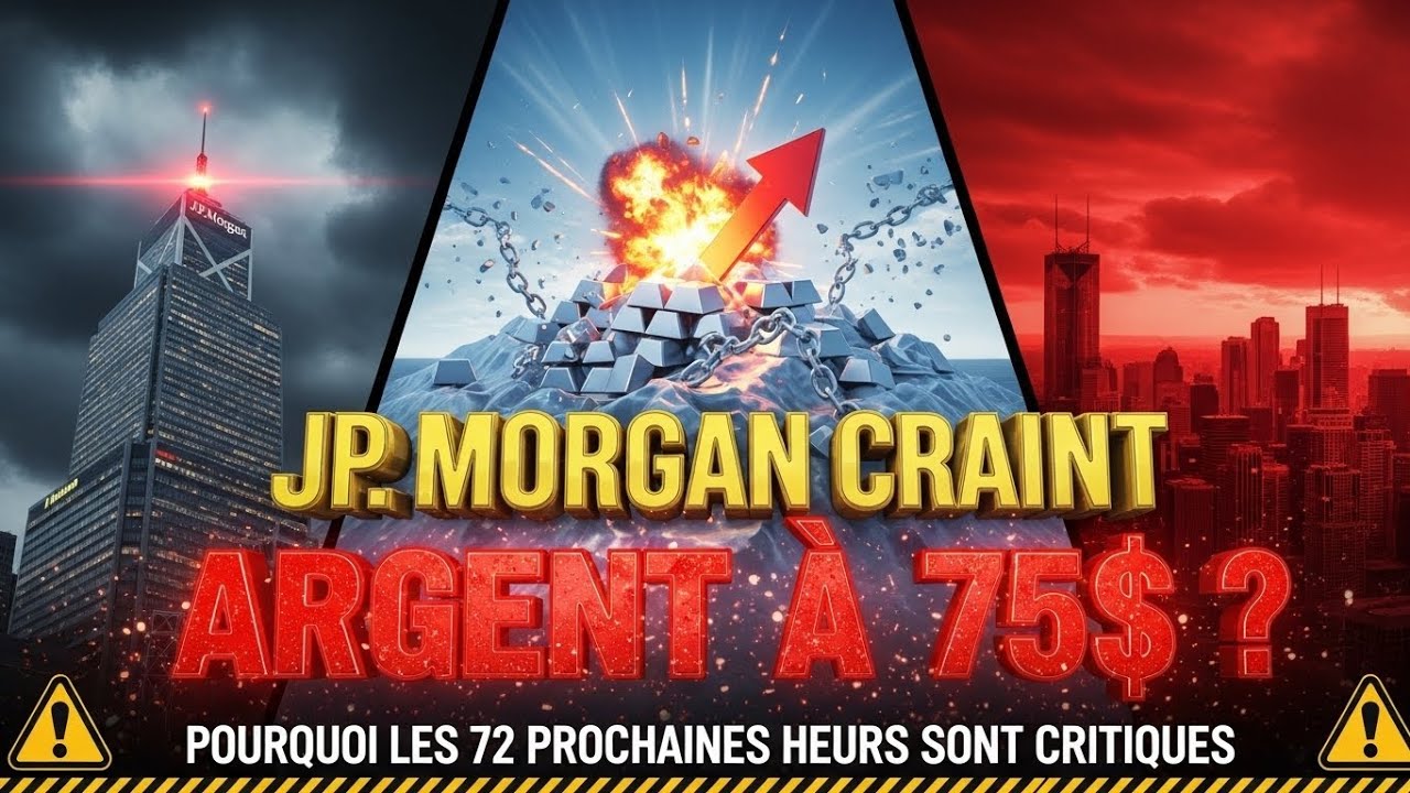 Argent &agrave; 75 $ ? Pourquoi JP Morgan Redoute les Prochaines 72 Heures