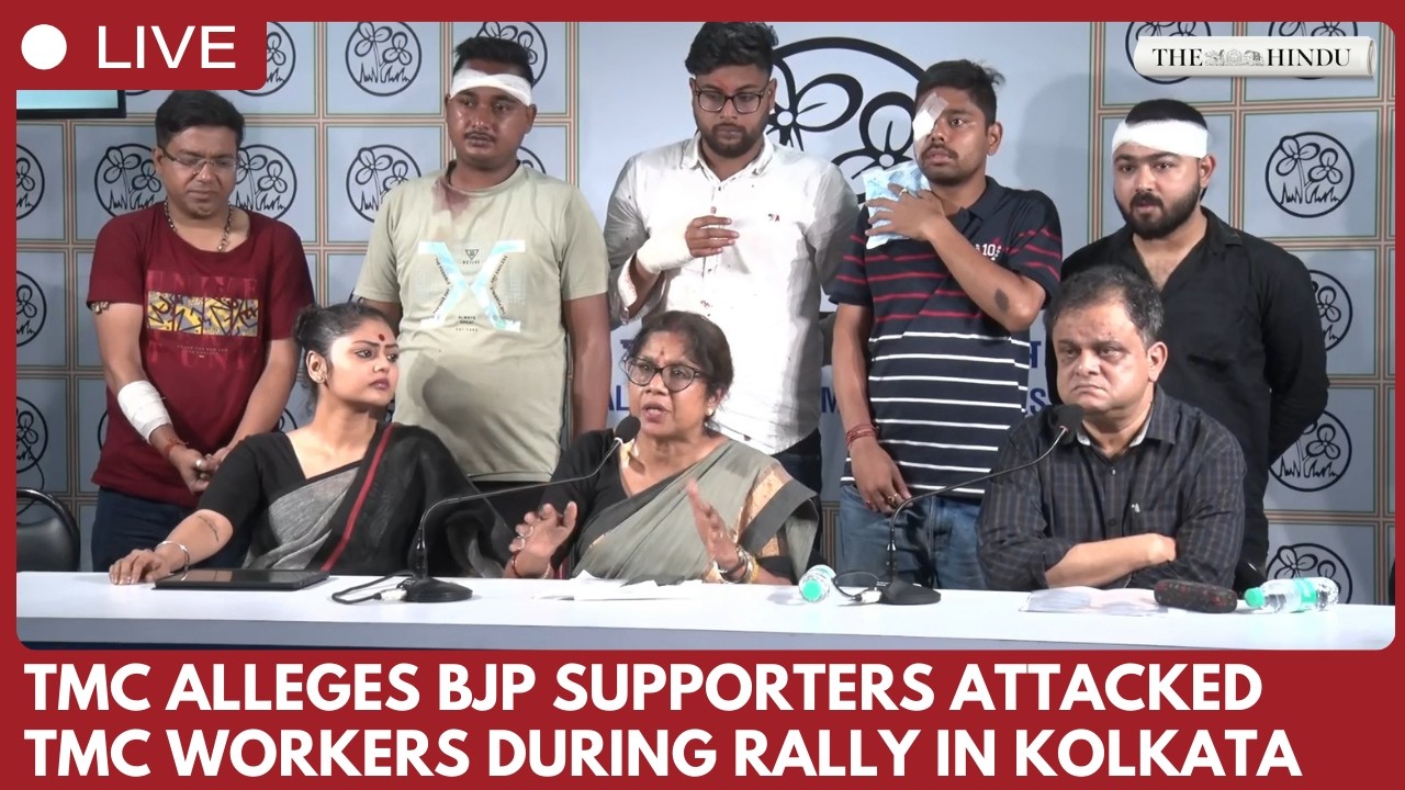 TMC ministers Bratya Basu, Shashi Panja and MP Sayoni Ghosh address joint press conference