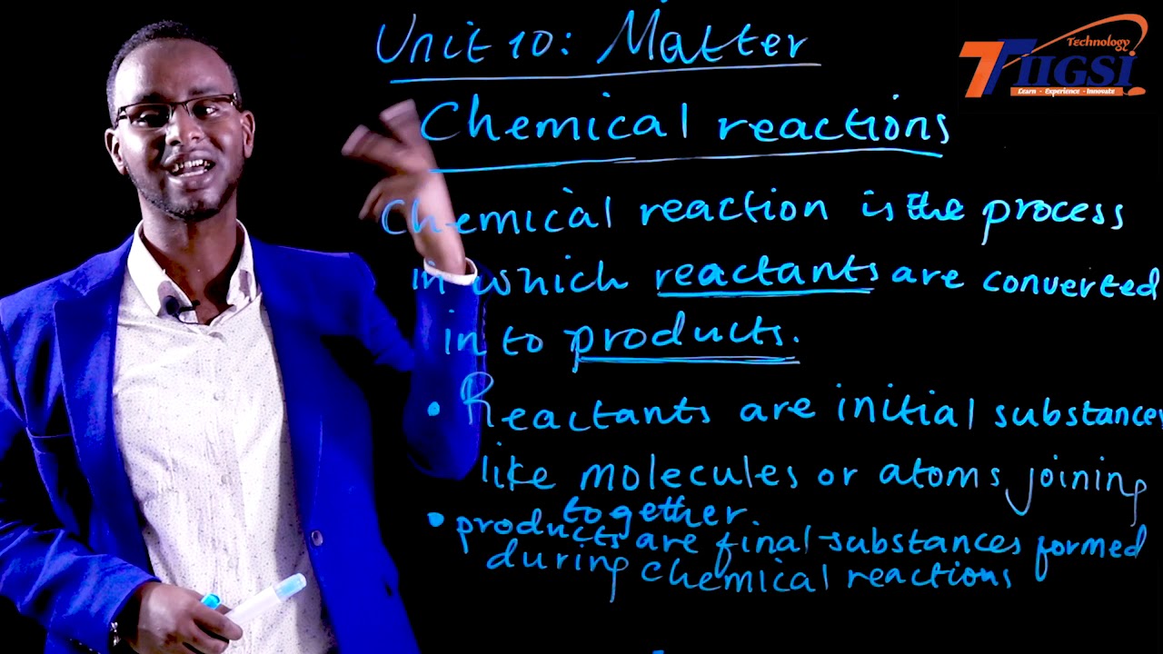 Caalami Schools Chemical Reactions By Khalid Mohamoud Yusuf