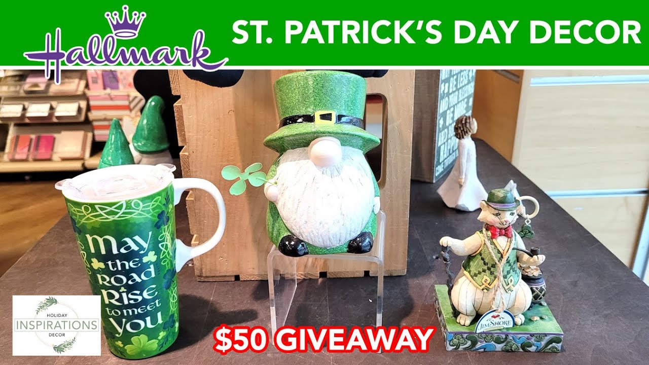 HALLMARK St. Patrick's Day Decor 2022! SHOP WITH ME! Crafting Vlog! $50 Giveaway!